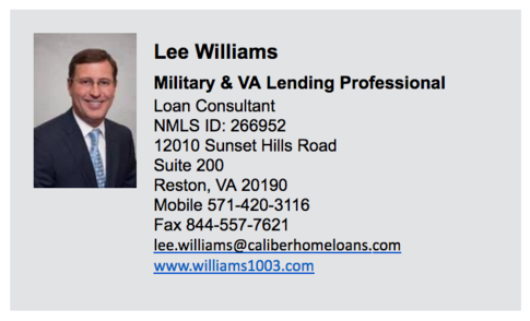 Lee Williams, Loan Consultant